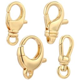 Fermoir à ressort en cuivre pour bijoux fournitures exécutives collier à faire soi-même bracelet