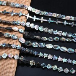 Perles de coquillage d'ormeau pour bijoux breloques en coquille naturelle adt diverses saillies