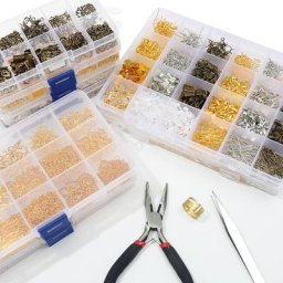 JoEarring-Analyste de boîte de mélange crochets de boucle d'oreille en alliage épingles à tête