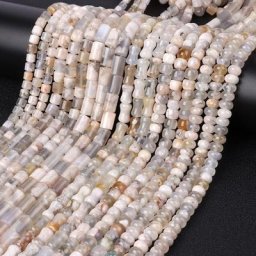 Perles d'agates Sakura naturelles perles d'espacement pour bijoux accessoires exécutifs tube
