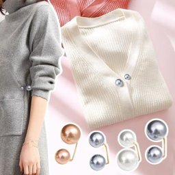 Broches de sécurité à Double perle pour femmes 3 pièces/ensemble broches de sécurité pour vêtements