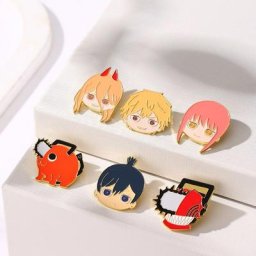 Épingles en émail pour homme tronçonneuse broche Anime japonais vêtements cool sac à dos
