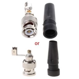 2022 New BNC Male Plug Quick Fit No Solder Zinc Alloy BNC Male Connector For Repair