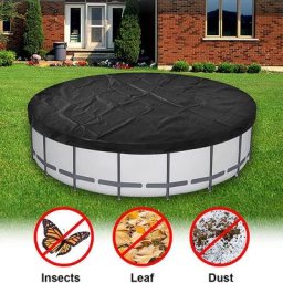 Couverture de piscine de sécurité hors sol bâche de protection solaire ronde imperméable