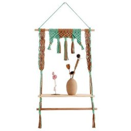 Étagères flottantes en macramé décoration murale bohème belle ULet étagère adaptées à la cuisine
