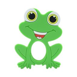 Anneau de dentition en Silicone en forme de grenouille Animal de dessin animé pour bébé perles