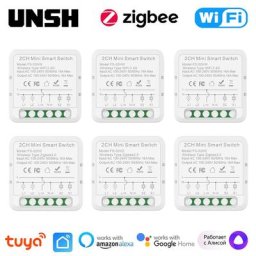 Tuya-Joli d'éclairage WiFi intelligent contrôle bidirectionnel mini disjoncteur intelligent