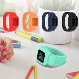 Bracelet intelligent en silicone pur compatible avec Garmin vivofit jr.3 bracelet non structuré