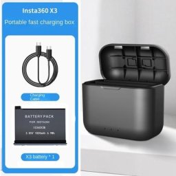 Batterie au lithium pour Insta360 Bery étui de charge rapide portable chargeur USB Type-C 24.com