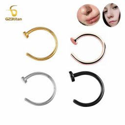Faux anneaux antarctiques pour femmes cerceau de septum clip de faux Jules pas de piercing