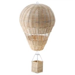 Ballon à Air Chaud en Rotin Tissé à la Main Décoration de Chambre d'Enfant Pendentif Accessoires