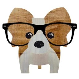 Porte-lunettes de soleil en forme d'animal créatif présentoir en bois pour chien décoration pour