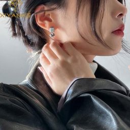 XIYANIKE – boucles d'oreilles carrées uniques en Zircon pour femmes et filles nouvelle collection