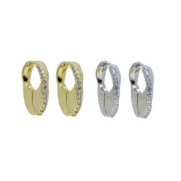 Mini boucles d'oreilles géométriques pour filles bijoux à la mode multi-piercing Simple CZ