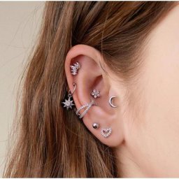 Boucle d'oreille sexy en acier inoxydable pour femme boucle d'oreille piercing sur le cartilage