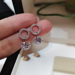 Boucles d'oreilles Super Flash en Zircon blanc pour femmes bijoux de fiançailles mariage