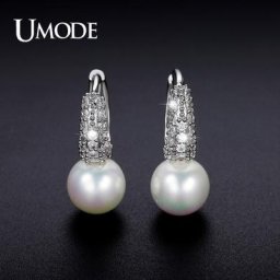 UMODE – petites boucles d'oreilles en forme de perle pour femme bijoux tendance imitation perle