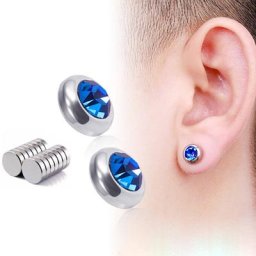 Boucles d'Oreilles à réinitialisation Magnétique Facile à Utiliser Bijoux à la Mode Faux Piercing