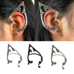 Boucles d'oreilles gothiques vintage pour femmes manchette d'oreille elfe bijoux punk gothiques