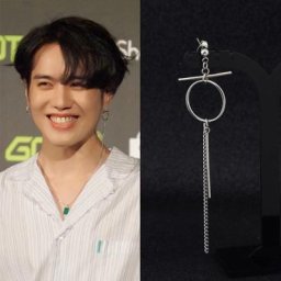 Boucles d'oreilles à pampilles coréennes pour hommes pendentif goutte accessoires d'oreille