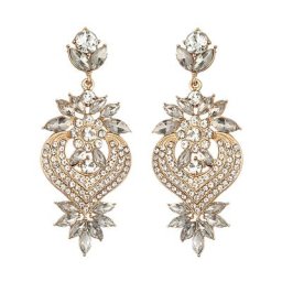 Boucles d'oreilles de luxe en pierre de kirchen pour femmes fleur déclaration de fête grandes