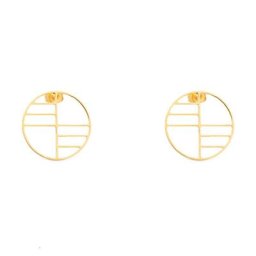 Boucles d'Oreilles Bohème Grand Cercle Bijoux à la Mode en Acier Inoxydable Rond Kolczyki