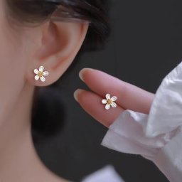 Boucles d'oreilles pendantes d'huile pour femmes et filles style coréen détruire AndrTulips