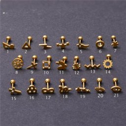Boucles d'Oreilles en Acier Inoxydable pour Femme et Homme Piercing Cartilage Helix Studs Bijoux