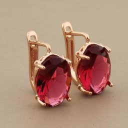 Boucles d'oreilles Vintage en forme ovale pour femmes accessoire de mariage Simple couleur or
