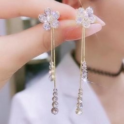 Boucles d'oreilles en forme de fleur pour femmes bijoux de luxe Design haut de gamme mode
