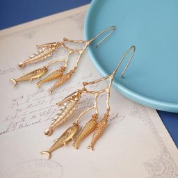 Boucles d'oreilles bohèmes vintage pour femmes boucle d'oreille goutte plaquée or bijoux pendants