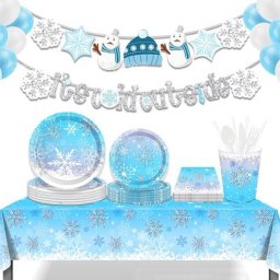 Fournitures de fête d'anniversaire sur le thème de la reine des neiges assiette tasse serviette