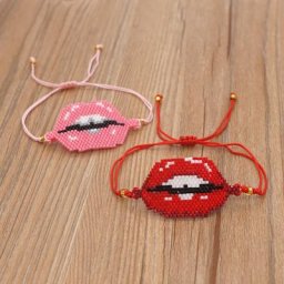 Go2boho-Bracelet Tissé avec Perles pour Femme et Fille Bijoux d'Amis Cadeau Idéal