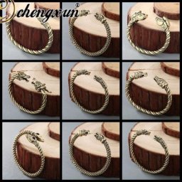 CHENGXUN – bracelet Viking Dragon pour hommes et garçons accessoires de bijoux nordiques à vis