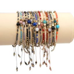 Go2Boho – Bracelets de perles en pierre Semi-précieuse faits à la main bijou Miyuki réglable à