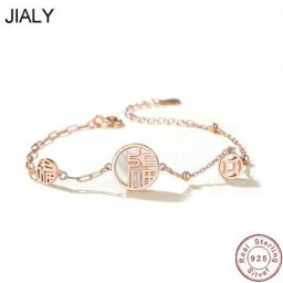 Bracelet européen en argent Sterling 925 motif coquillages Style chinois bijoux pour femmes
