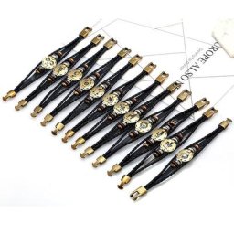 Bracelets en cuir de vachette pour hommes et femmes 12 constellations accessoires du zodiaque