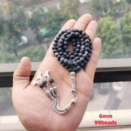 Tasbih Grace-Bracelet musulman en pierre gemme d'agate chapelet turc Misbaha 6mm 99 perles