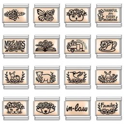 Happish – Bracelet en acier inoxydable pour femme breloque 2023 Original marguerite Rose or