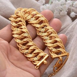 Grand bracelet doré de mariage africain et éthiopien pour hommes et femmes ornement de fête de