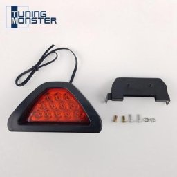 Tuning Monster-Clignotant de sécurité rouge pour voiture feu antibrouillard universel style F1
