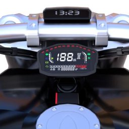 Compteur de vitesse numérique LCD pour moto carburateur d'injection électrique avec antenne