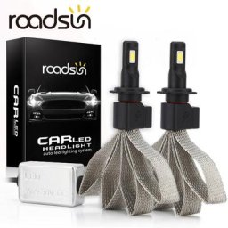 Roadsun-Ampoules LED pour sauna de voiture S7 H4 H7 9005 H11 H8 H9 HB1 HB3 9006 9007 880 12V 55W