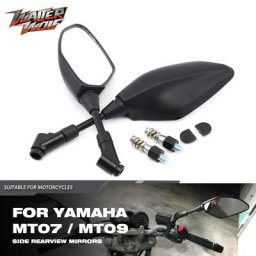 Rétroviseur latéral de moto pour YAMAHA MT07 MT09 MT03 MT10 MT25 FJ FZ MT 03 07 09 Tracer Tenere 700