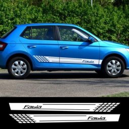 Autocollants de Porte de Voiture pour Skoda Fabia 1 2 3 MK1 MK2 MK3 6y Accessoires de Tuning Long