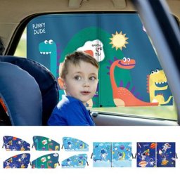 Pare-soleil magnétique pour vitres latérales de voiture rideau réglable style de voiture