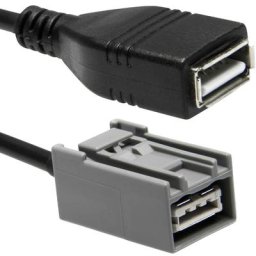 Port adaptateur de câble femelle USB AUX pour Honda Civic Fit 2008 à partir de 60cm USB 2.0