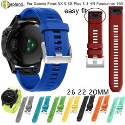 Bracelet en silicone à dégagement rapide pour Garmin bracelets de montre Easyfit bracelet pour