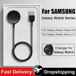 Câble pour Samsung Galaxy Watch Charger Series 5/5 Pro/3/4 Station de Charge Portable Rapide USB