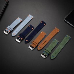 Bracelet de montre en cuir suédé pour Samsung Galaxy Watch Gear ltband bracelet de montre pour